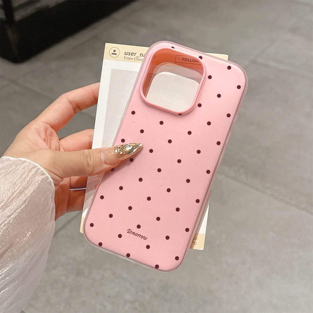 Timeless Red and Black Polka Dot 2-in-1 Protective Case