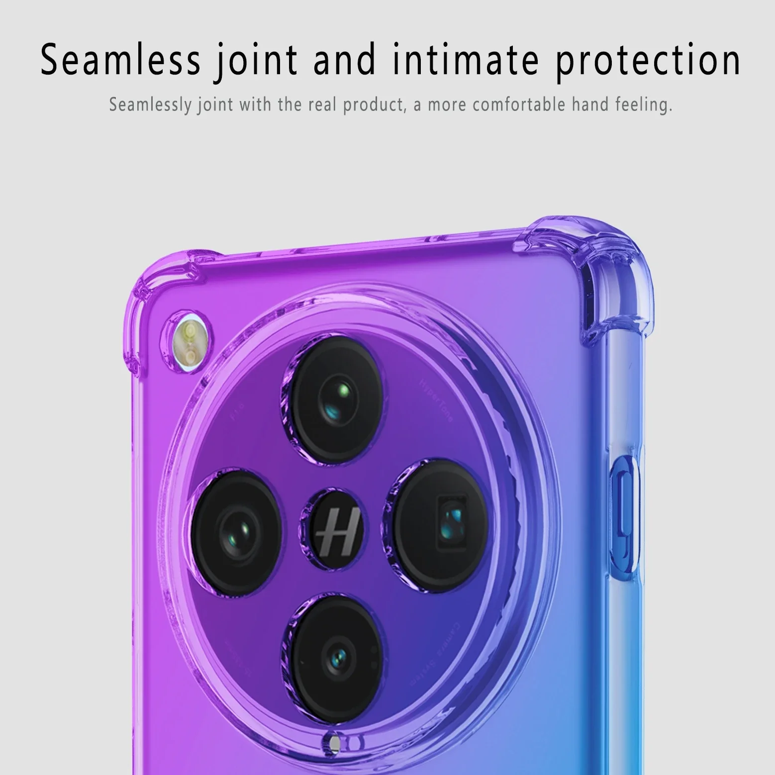 Shockproof Transparent Gradient TPU Protective Phone Case Cover