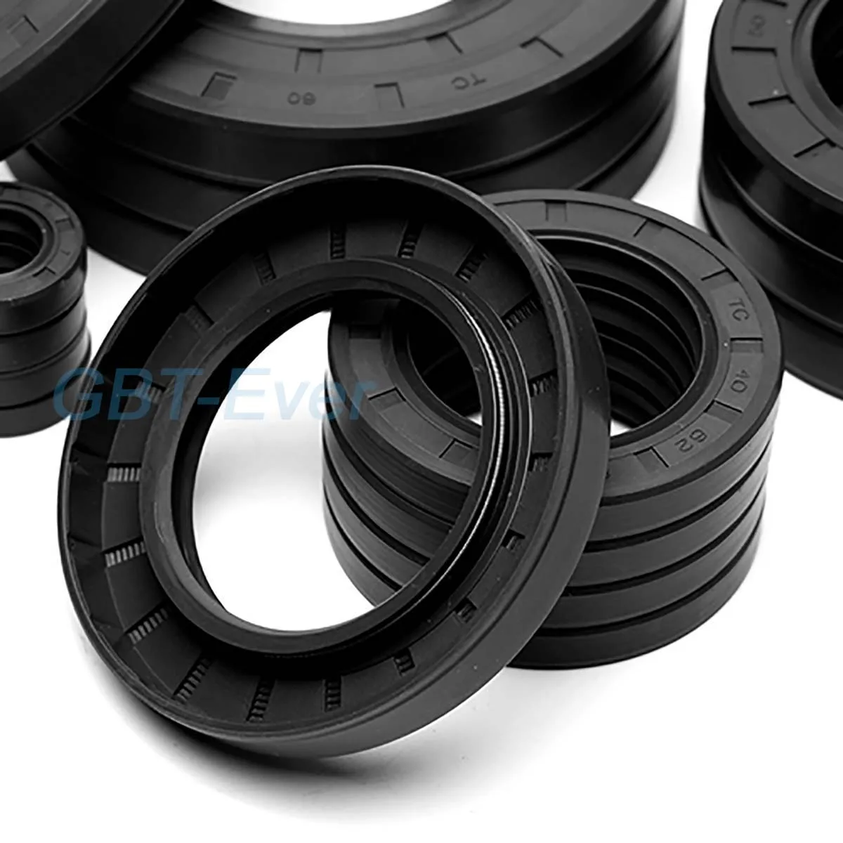 Description Picture 3 of item2Pc NBR Framework Oil Seal ID 19/20mm TC Nitrile Butadiene Rubber Gasket Ring Cover Double Lip with Spring OD 25-52mm THK 4-15mm