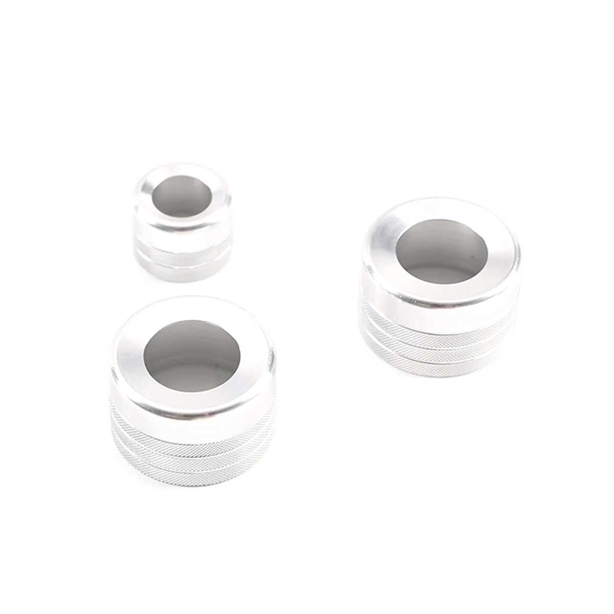 

Silver Air Conditioner Knob Audio Volume Tune Button Trim Cover Ring for BMW X5 X6 E70 E71 F15 F16 2014-2018