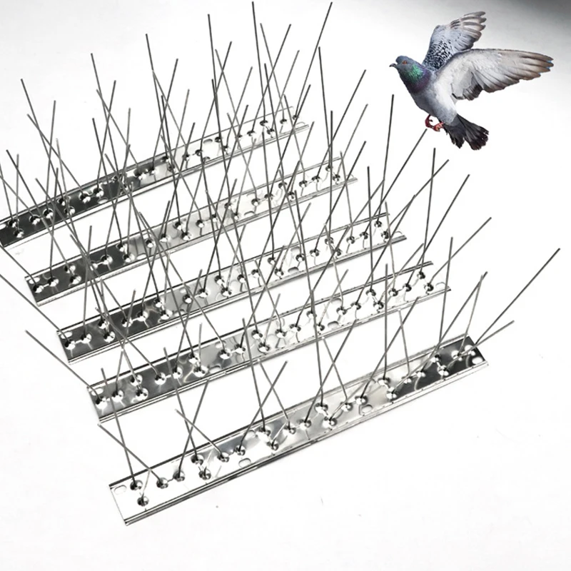 Pics Anti-pigeons En Plastique - Lot De 12 Modules De 51 Cm - Protection Balcons, Rebords, Toits