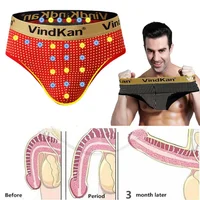Man Magnetic Briefs Health Care Underwear Improve Body Circulation Magnet Stone Slips Enhance Bulge Penis Pouch Lingerie Gay New 1