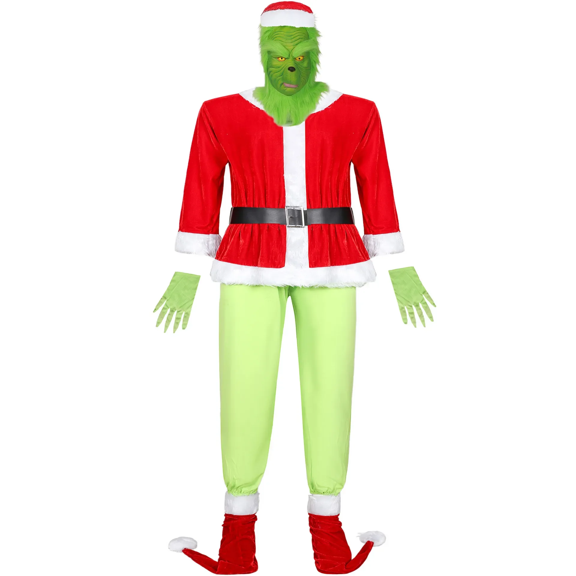 Costume Di Halloween Babbo Natale Natale Mostro Grinch Cosplay Vestito Di Natale