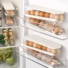 Refrigerator Egg Storage Box Automatic Scrolling Egg Holder Household Large Capacity Kitchen Dedicated Roll Off Egg Storage Rack 3