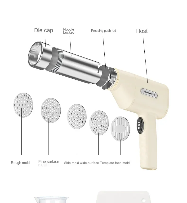 Portable Electric Noodle Maker-Fully Automatic & Wireless Handheld Pasta Press Machine noodle maker
