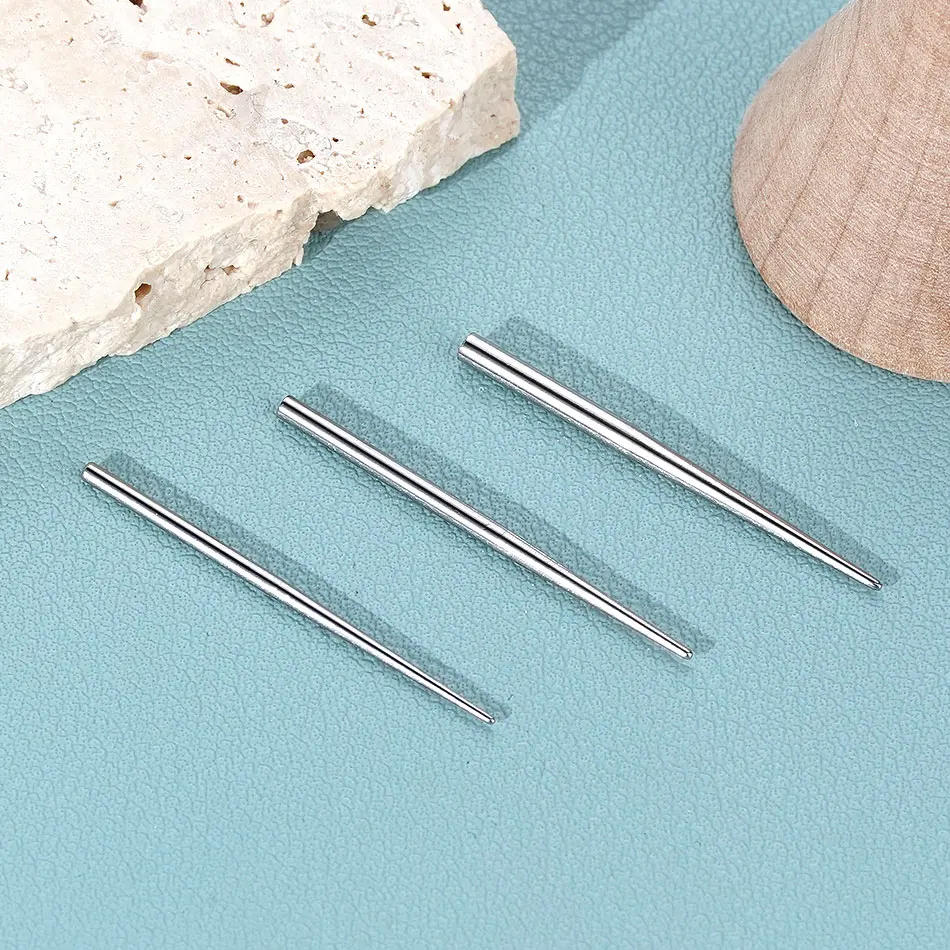 1/5 Stück Edelstahl Duide Rod Piercing Stretching Tool für Schmuck-Körperpiercing-Werkzeuge mit Innendurchmesser und Außengewinde – Detail 9