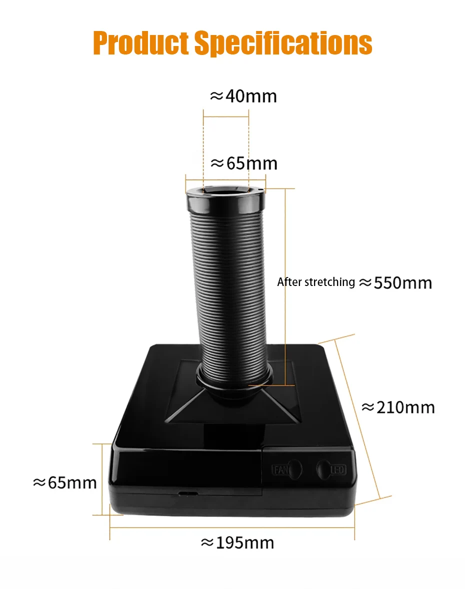 High-Power Soldering Smoke Extractor HPV Filtration Fume Extractor PCB Soldering