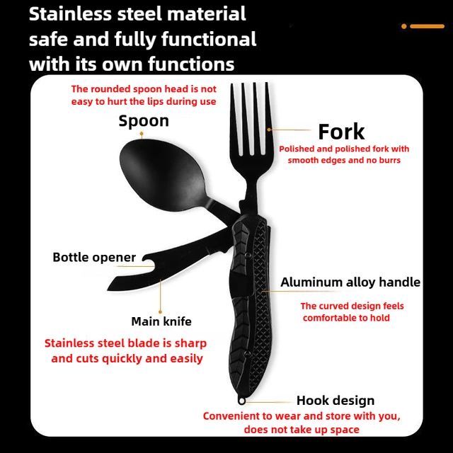 Foldable Camping Cutlery Set 3