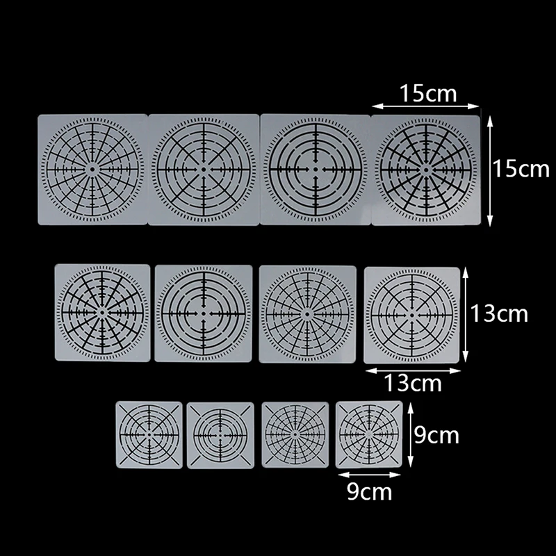 12PC/set Mylar mandala dotting painting stencils templates tool craft furniture wood canvas rocks fabric wall art DIY 3 size