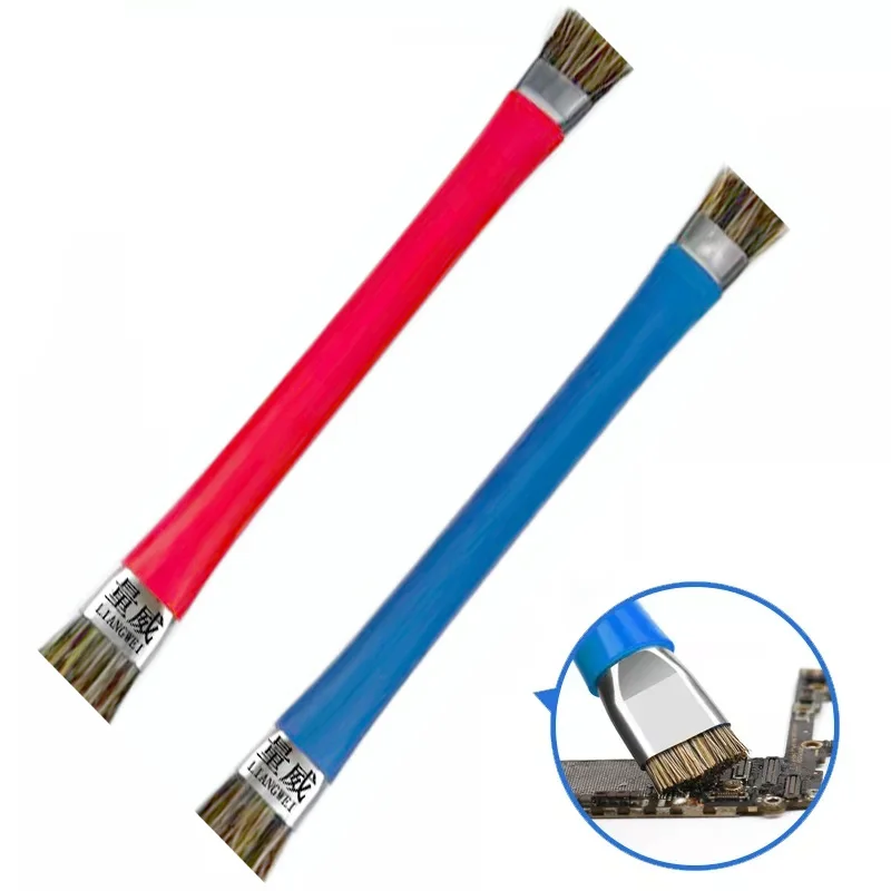 Anti-static Brush Motherboard PCB Cleaning Brush for Mobile Phone Computer Repair Tools Kit Bristle Brush Steel Brush 4