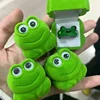Cute Frog Rings With Box Colorful Acrylic Finger Rings Women Girls Daily Friendship Couple Gifts Lovely Animal Jewelry Accessory 4