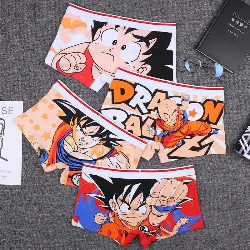 

Dragon Ball Briefs Boxer Briefs Pure Cotton Trendy Personality Cartoon Japanese Animation Adult High School Student Boy Shorts