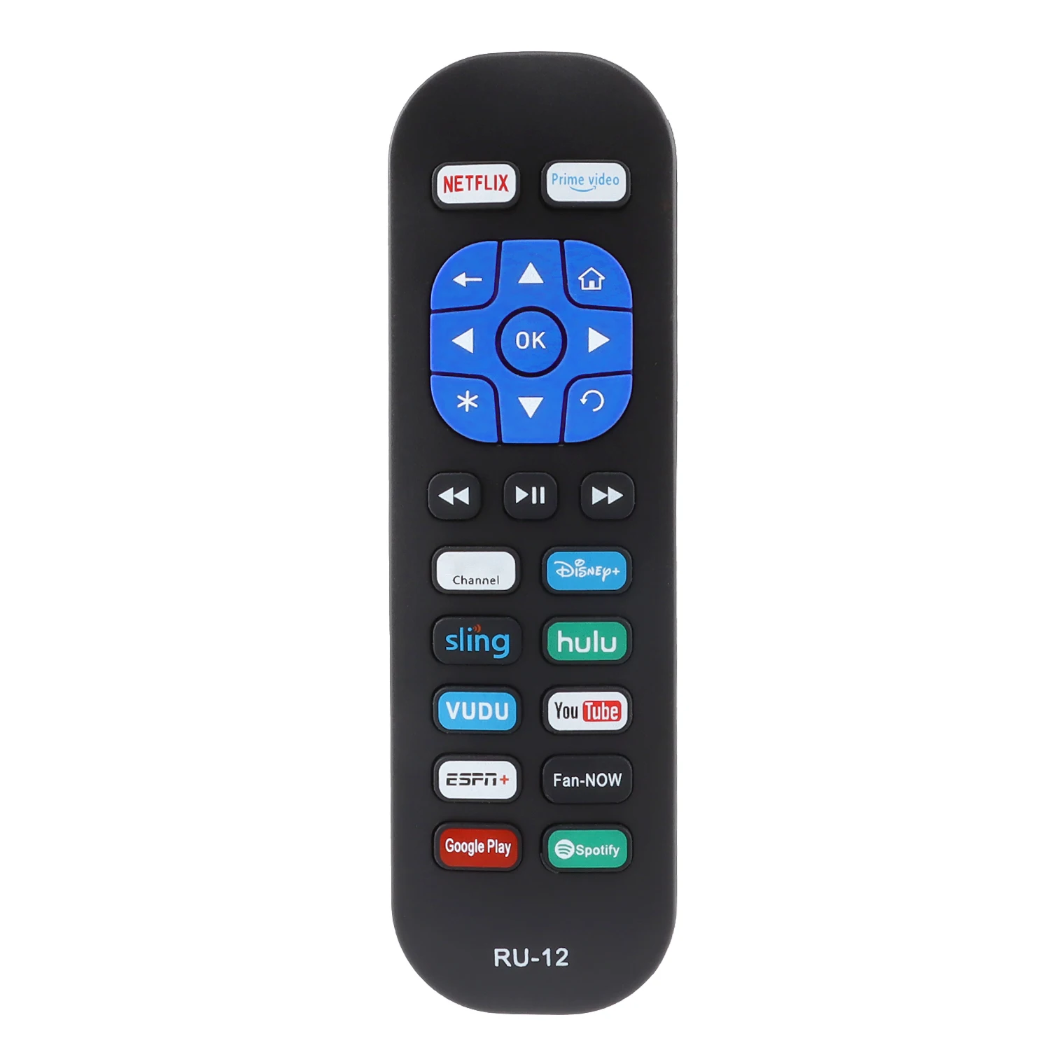Telecomando Universale Ru-12 Utilizzare Per Roku Tutti I Modelli Box/Lettore R-Ku Con Ricevitore Ir Non Per Nessuna Tv Integrata R-Ku Stick R-Ku