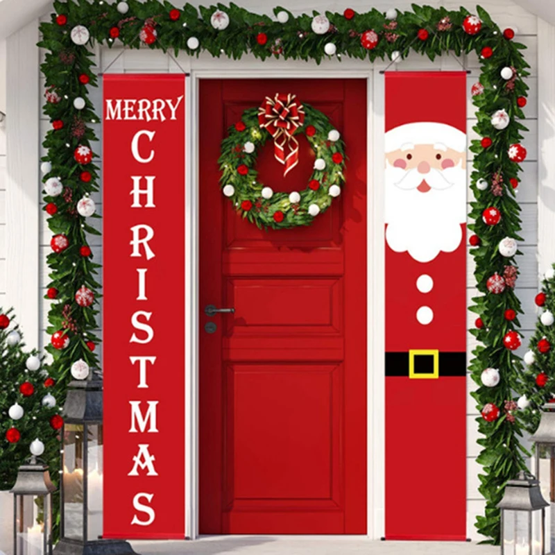 

Декоративные дверные занавески для семейного фестиваля, рождественские снежинки с надписью «Санта», баннер с надписью «Снежинка», можно наклеить на окно сада, зала