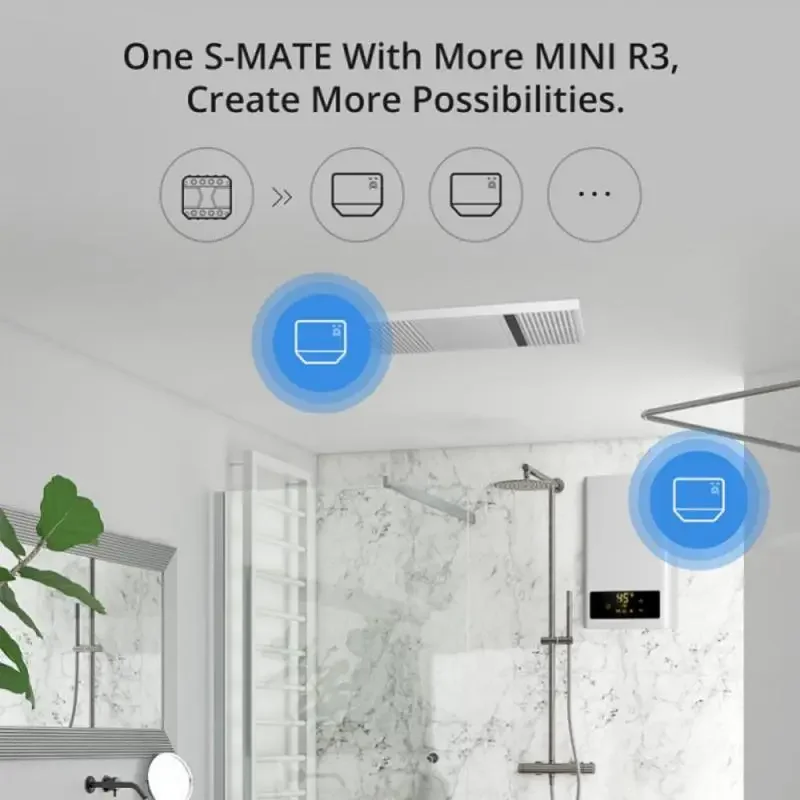 SONOFF 16A S-MATE Switch Mate MINI R3 Smart Relay Wireless Remote Control Light Switch Voice Control Outlet Timer 4