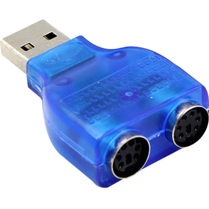 1 Pz Usb Maschio A Ps2 Femmina Convertitore Adattatore Cavo Utilizzare Per Computer Tastiera Mouse Supporto Blu Windows 98