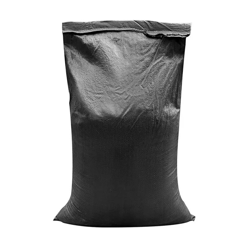 

20pcs Black Plastic Woven Bag Thick strong Site large-capacity Lime Packing Bags Supersize plastic woven sack Transport Storage