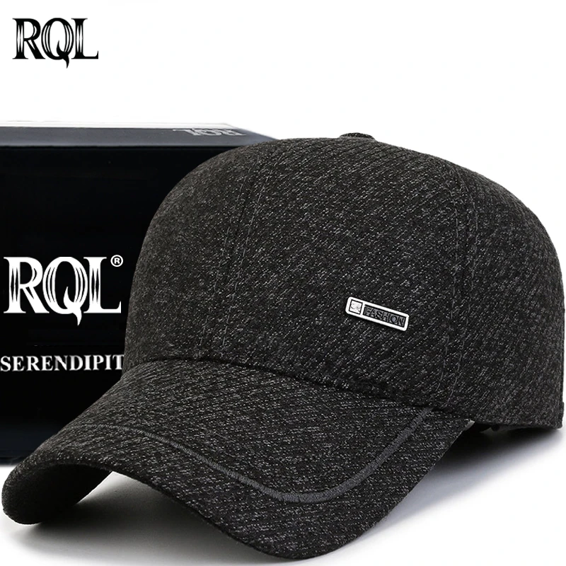 Winter Baseball Cap for Men Male Thick Wool Keep Warm Windproof Trucker