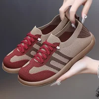 Spring 2025 Fashionable Casual Women's Dequn Shoes Lightweight Comfortable Soft Bottom Anti-slip Peking Old Beijing Cloth Shoes