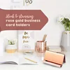 Stainless Steel Business Card Holder 304 Stainless Steel Business Card Holder Desktop Creative Business Office Front Desk 2