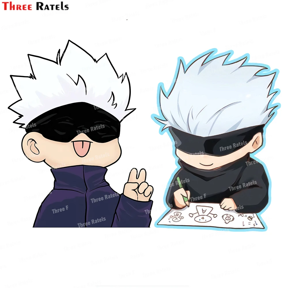 

Three Ratels I892 Jujutsu Kaisen Satoru Gojo Chibi Cartoon Stickers Decorate For Cars, Rooms, Wardrobes, Desks,Computer