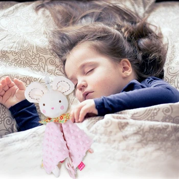 Elephant Baby Comforter Blanket Soft Appease Towel Baby Rattle Animals Toys Soothe Reassure Sleeping Towel Lathe HangingToddler 3