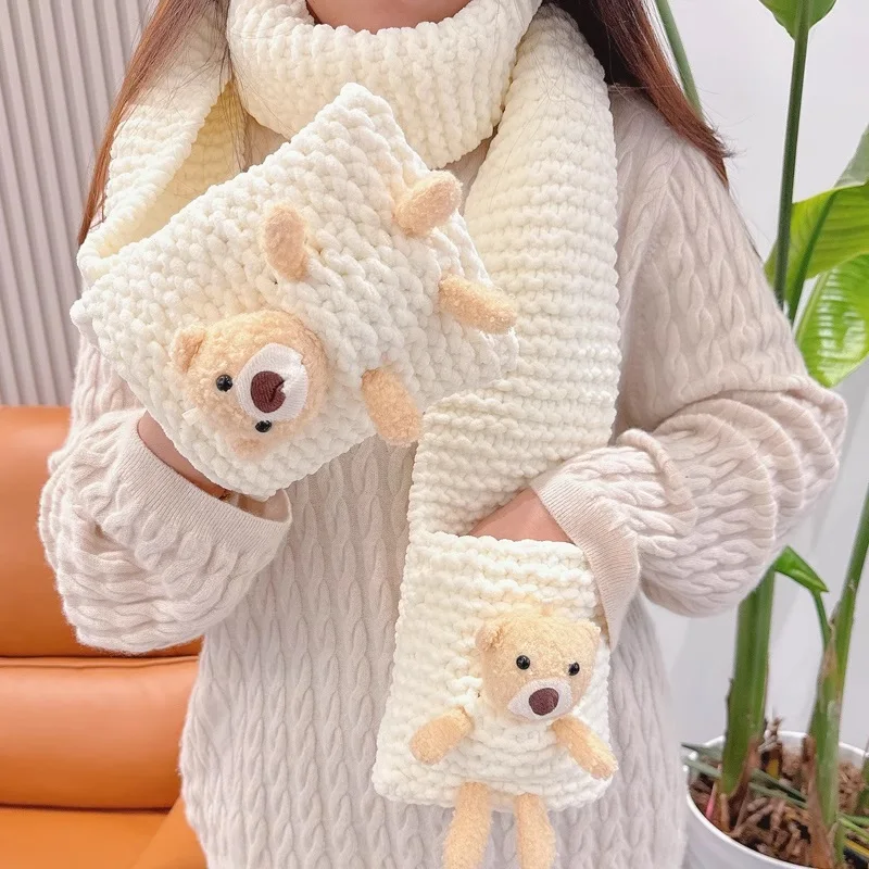 겨울 스카프 뜨게 직기 키트, DIY 공예, 직기 선택 도구, 바늘 위버 거친 원사 바늘 인공물 재료 팩