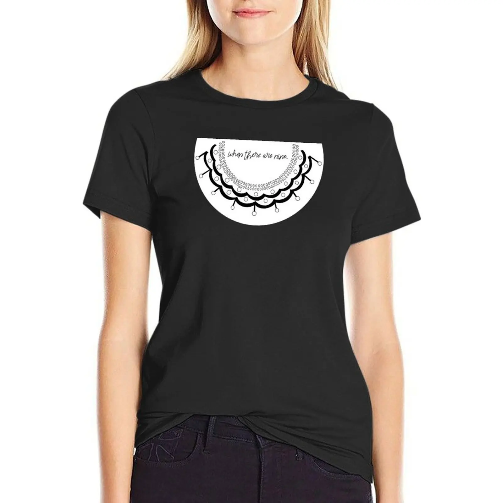 RBG Memorial Sticker T-Shirt lady clothes korean fashion cat shirts for Women
