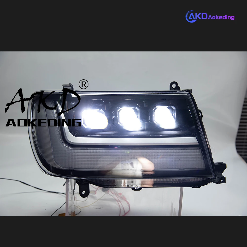 トヨタランドクルーザー用LEDカーヘッドライト,LC100ヘッド