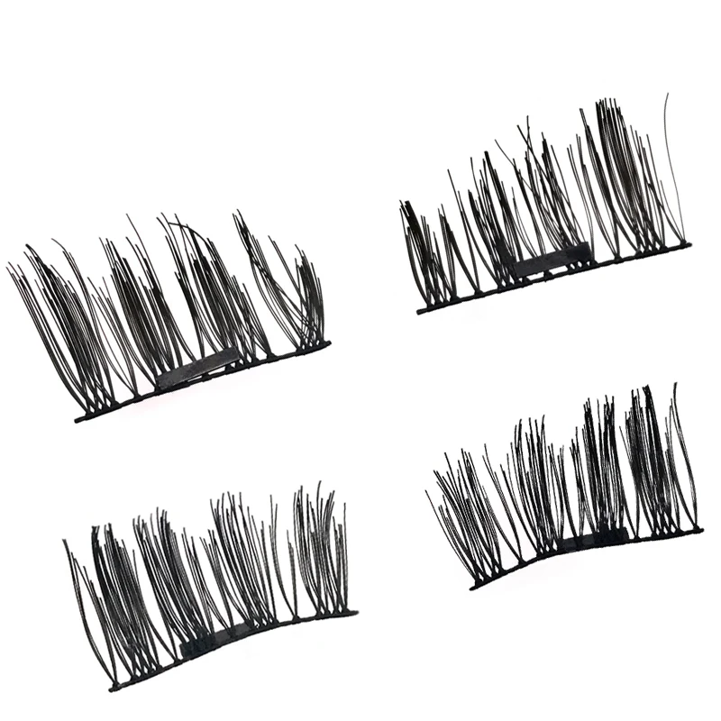 Fake eyelashes 1 pairs magnetic eyelashes no glue required waterproof reusable mink lashes fluffy cilios soft false eyelashes extension makeup