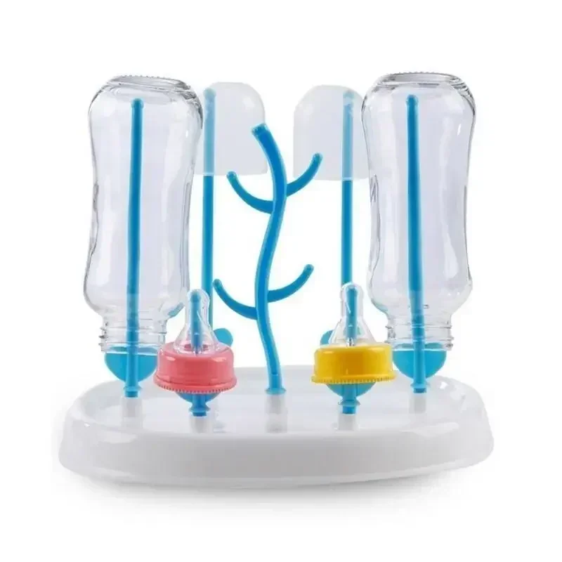 Description Picture 3 of itemHousehold Small Simple Baby Bottle Drying Rack Multifunctiona Tree Shape Secure Milk Bottle Dry Airing Shelves Storage Organizer