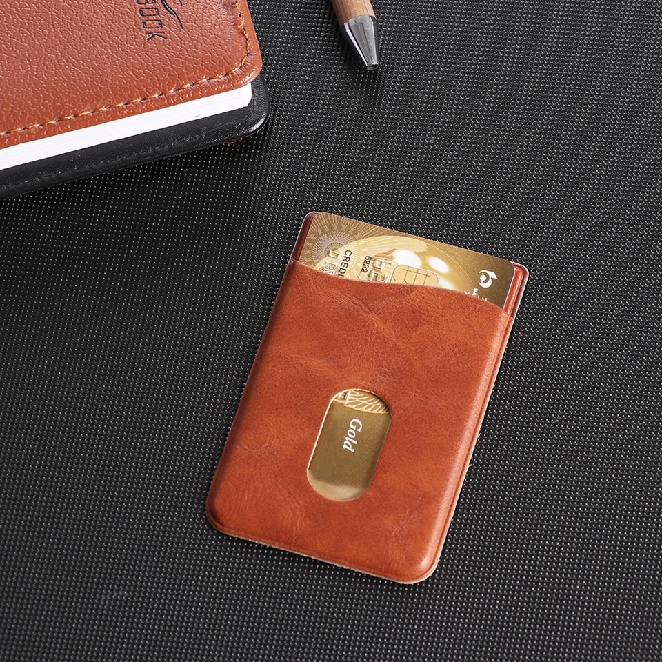 SimpleLife Phone Wallet, Elastico Stick on Sleeve Cell Phone Wallet Case Adesivo Tasca Porta Carte di Credito per iPhone, Android e la Maggior Parte degli Smartphone (Nero