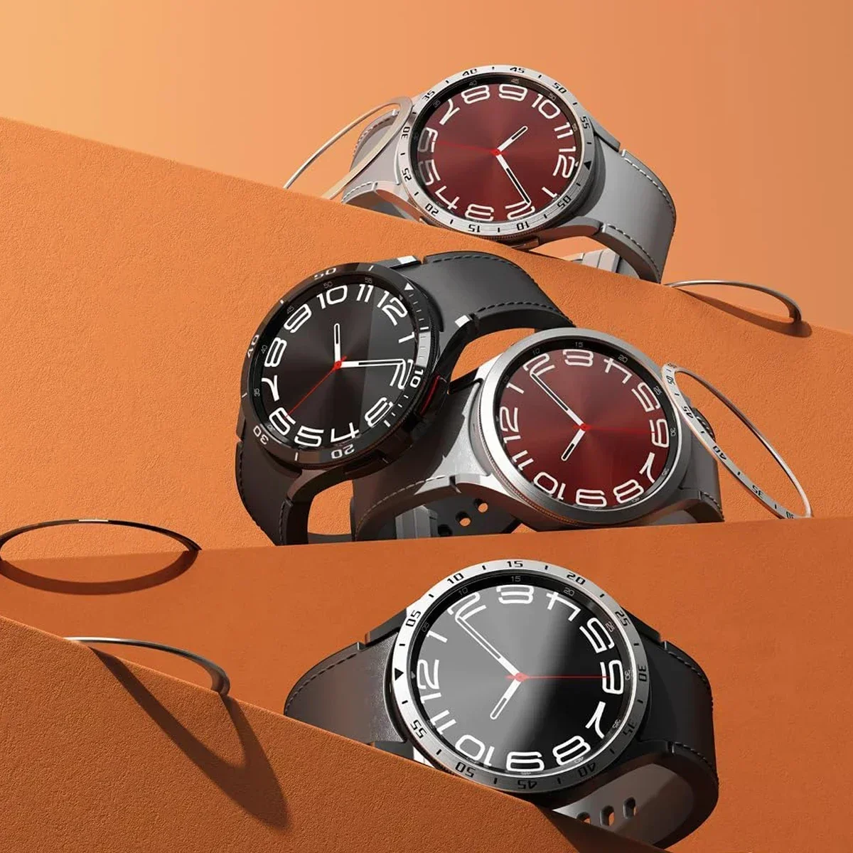 Premium Metal Bezel Ring with Time/Speed Scale Protective Cover