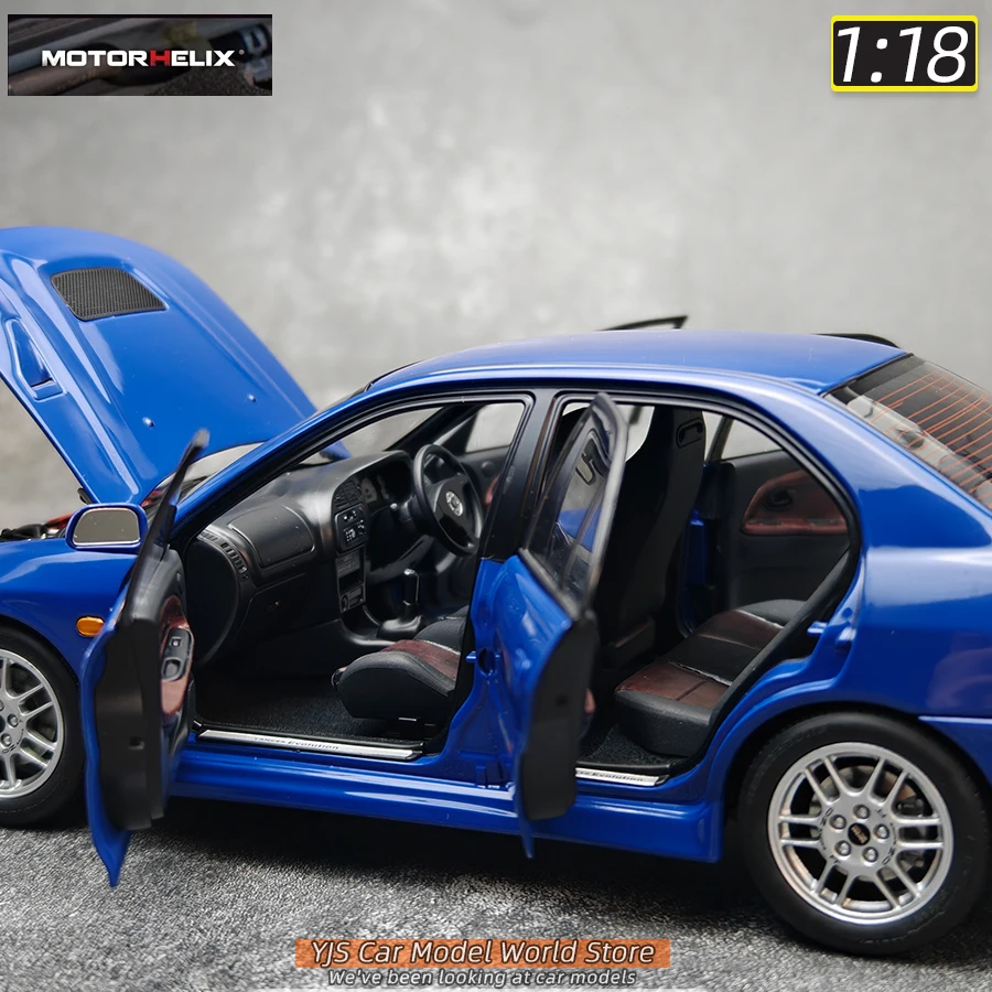MOTORHELIX MH Diecast model 1:18 Mitsubishi Lancer Evolution IV 4 alloy car model sports car static decoration collection 