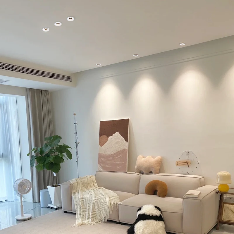 BRGT Led Spotlights Tuya Zigbee Dimmable Smart Downlight Recessed Triac Dimming Spot Light 7W Background Wall Washing Lighting