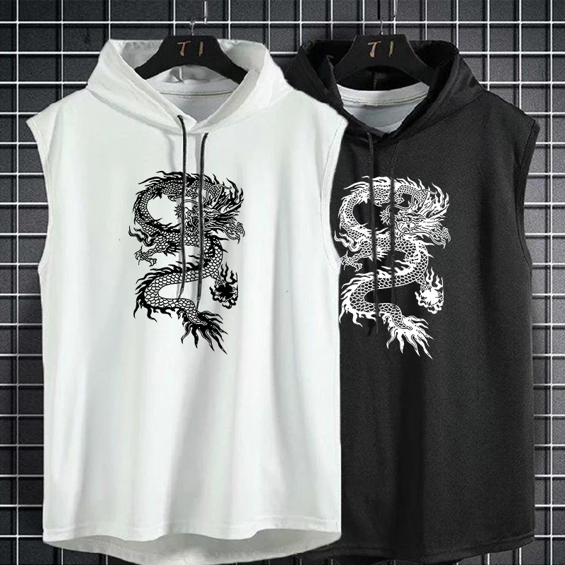 

Summer New Fashion Sleeveless Tshirts Tank Top Men Fitness Shirt Mens Gym Clothes Men Athletic Shirts
