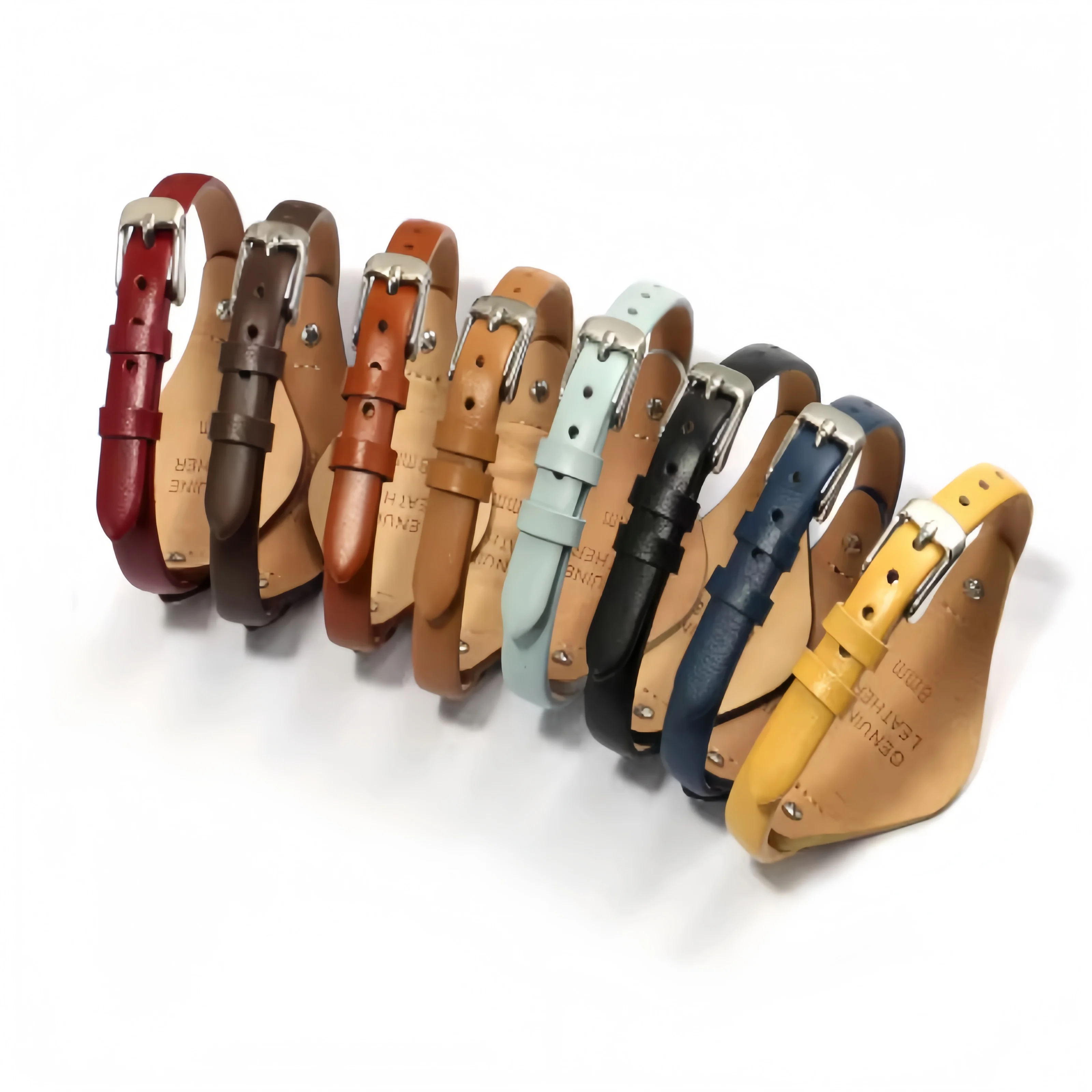 Genuine Leather Women's 8mm Watch Strap Bracelet