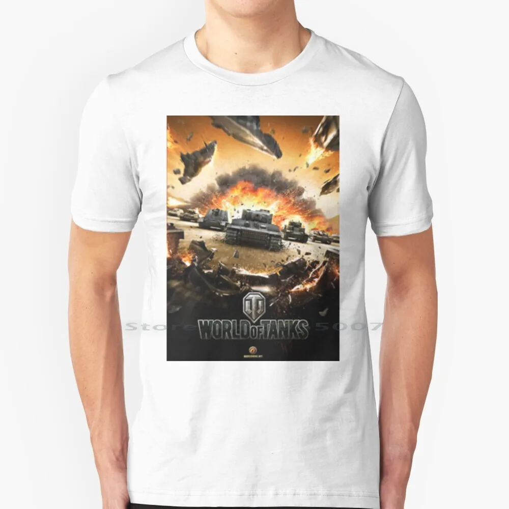 Game-World Of Tanks T Shirt 100% Cotton Game World Of Big Size 6Xl Tee Gift Fashion