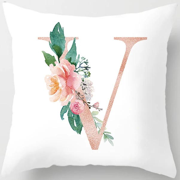 Custom Pink Letter Decorative Cushion Cover Wedding Party Decoration Wedding Decorative Pillow Party Supplies Wedding Ornaments