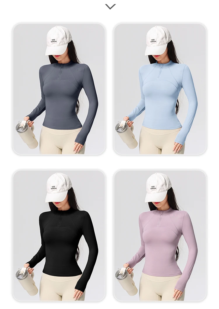 Women's Long Sleeve Yoga Training T-Shirt Horse Riding Sports Fitness Active Wear Top Comfortable Breathable Workout Shirt Se7084f86d75843f0aa3116d8d82bcdb8A