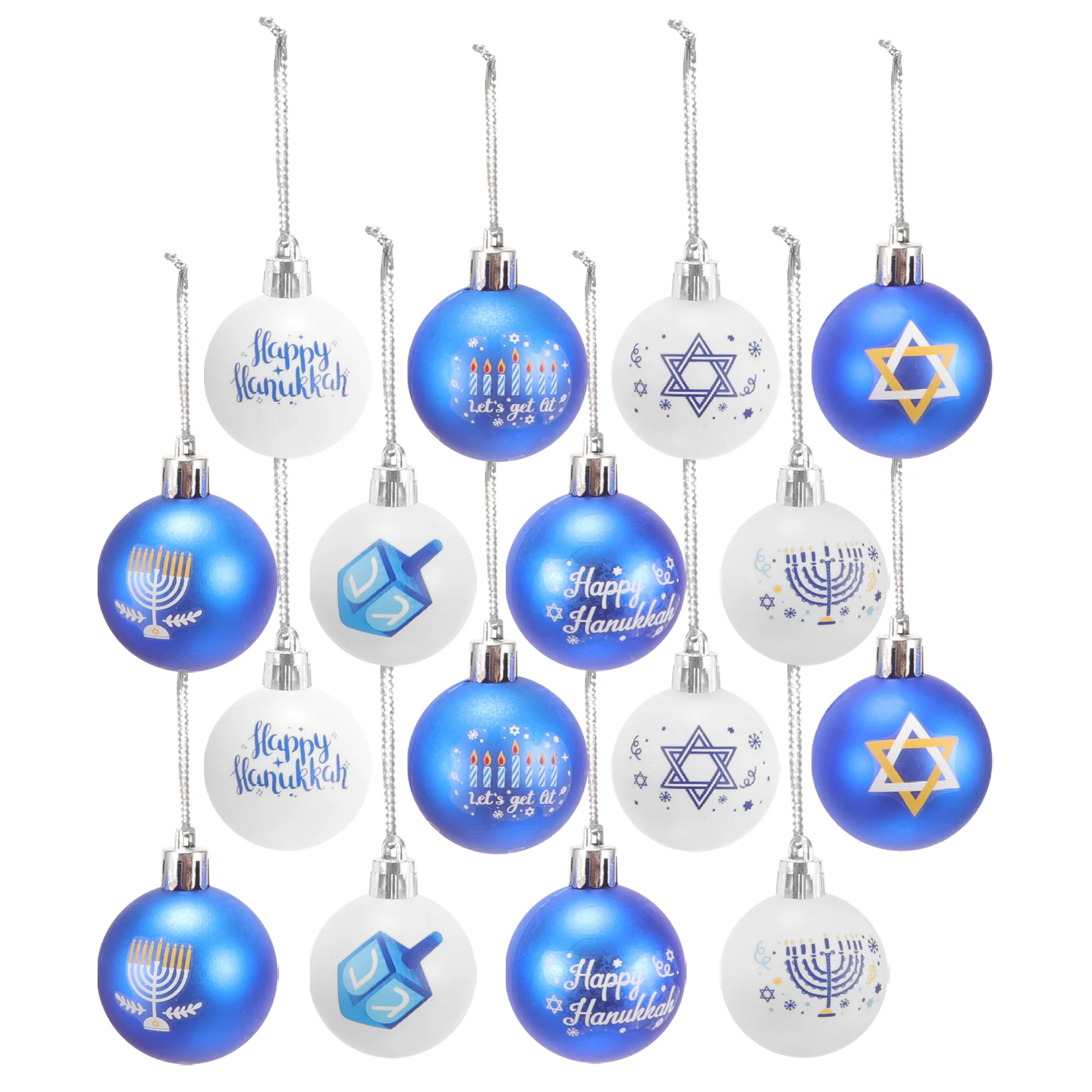 

Home Office Hanukkah Home Decor Ornament Tree Small Hanukkah Balls Balls For Hanukkah Party Hanukkah Balls For Party Decor