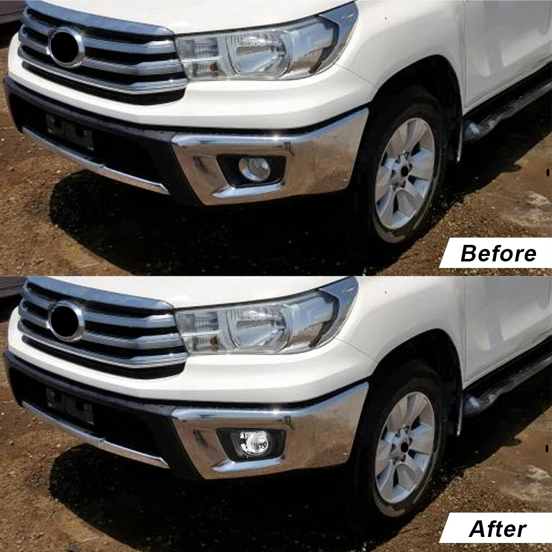 مجموعة مصابيح الضباب الأمامية للسيارة، غطاء حماية...