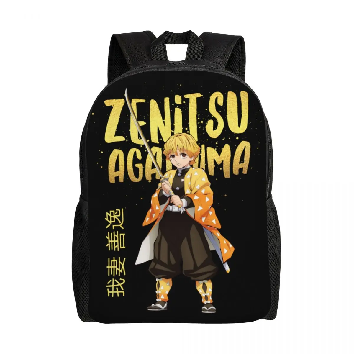

Customized Demon Slayer Kimetsu No Yaiba Backpacks Women Men Basic Bookbag for College School Zenitsu Agatsuma Bags