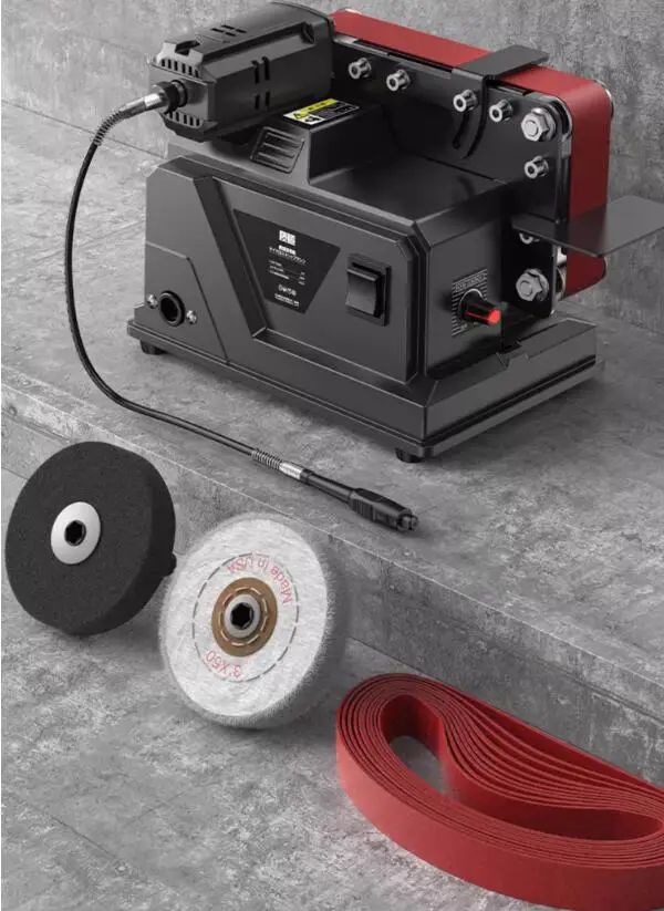 180W Electric Sander With 10pcs 533*30mm Sanding Belts, Suitable For 18V Battery