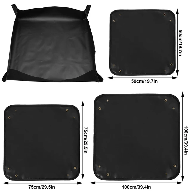 50/75/100 Cm Pe Plant Potte Transplanting Repoting Sűren Pad Vízálló, Újrahasznosítható Kert - Image 6