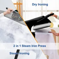 34" Large Steam Iron Press with LED Touch Screen, 1800W Steam Press with 5 Fabric Settings Language Conversion 2