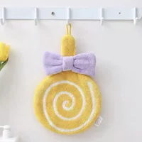 Hand Towel Cute Animal Hand Towel Washcloth For Children Animal Towels Strong Water Absorption Cute Hanging Kawaii Towels 4