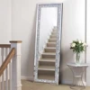 XXXL Large Charming Diamond Decorative Wall Mirror Crushed Crystal Long Full Length Mirror 3