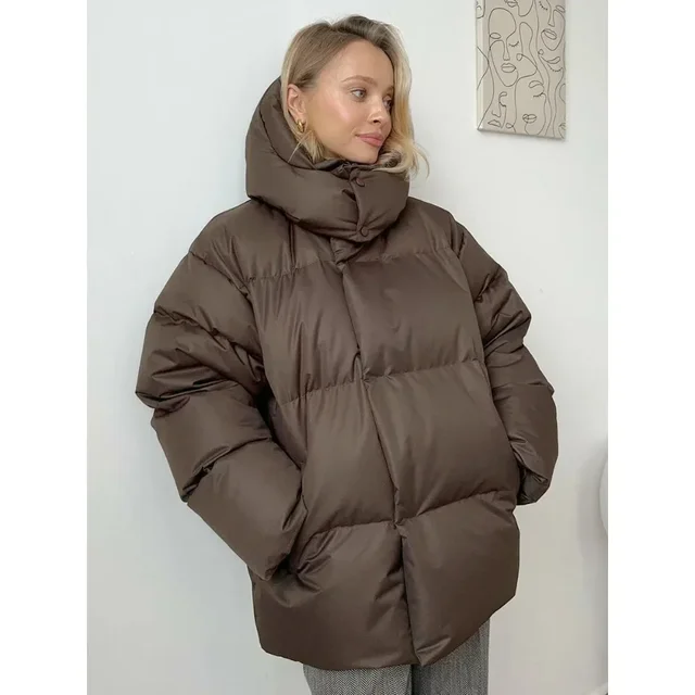Veste matelassurera en coton chaud pour femmes, parkas d'hiver, manteau vintage, vêtements d'extérieur de bureau, mode, 2024 2