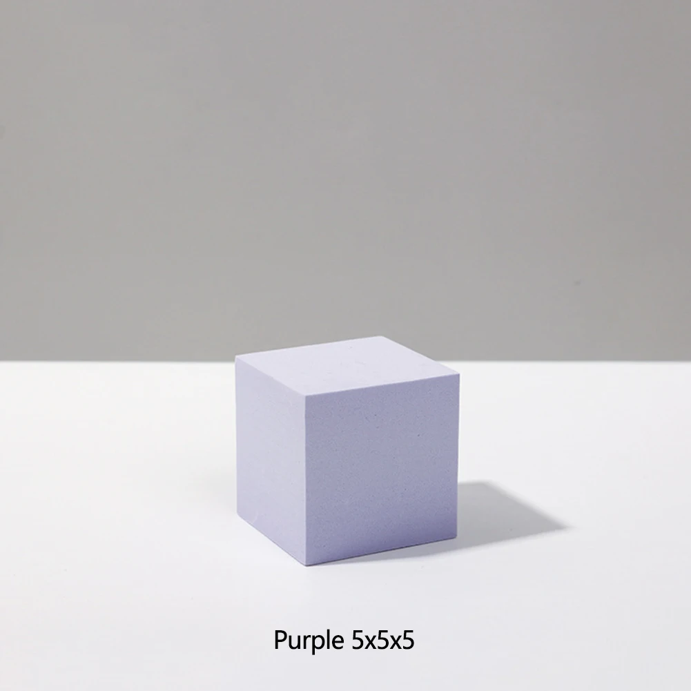 White Geometric Foam Photography Props - Three-Dimensional Cube Backdrop